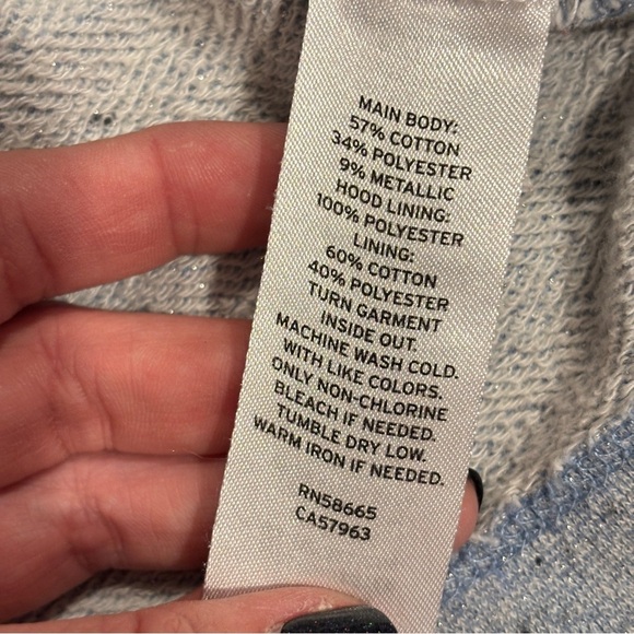 Tucker + Tate Blue metallic zip front - Grey Coat Size 5T - Picture 5 of 9